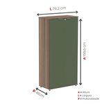 Armário Alto Para Escritório 2 Portas Com Chave 160cm Linha P15
