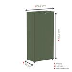 Armário Alto Para Escritório 2 Portas Com Chave 160cm Linha P15