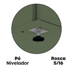 Armário Alto Para Escritório 2 Portas Com Chave 160cm Linha P15