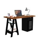 Escrivaninha Bali Canela/preto - Vrk Comercio On-line