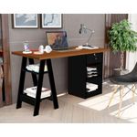 Escrivaninha Bali Canela/preto - Vrk Comercio On-line
