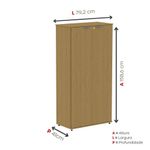 Armário Alto Para Escritório 2 Portas Com Chave 160cm Linha P15