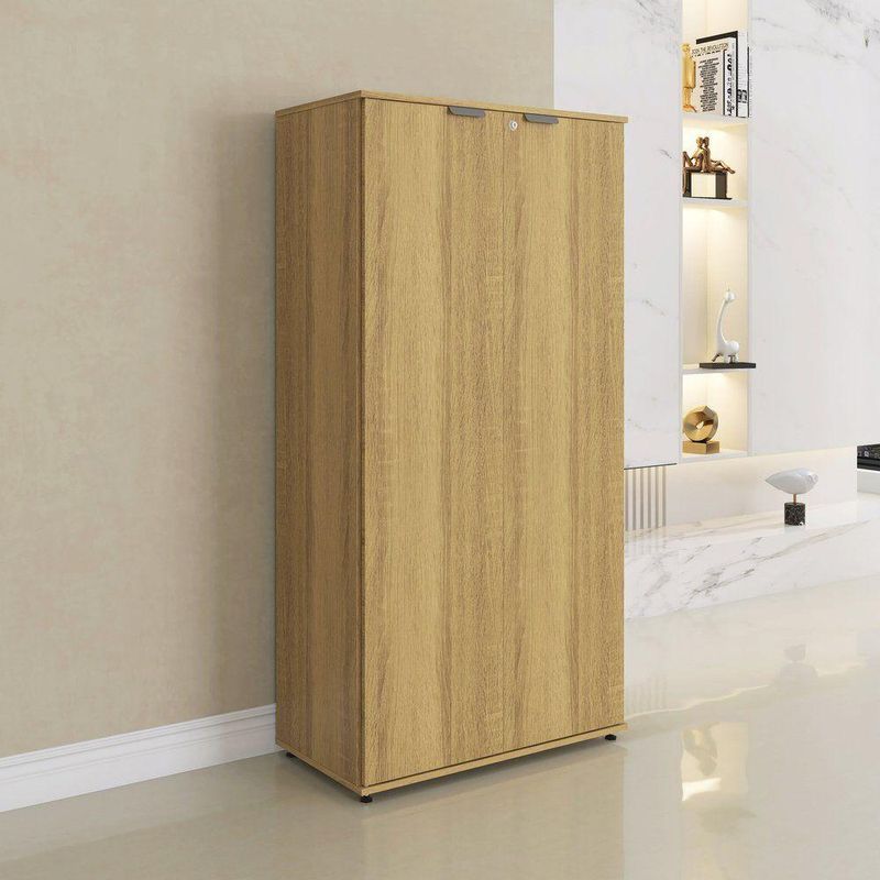 Armário Alto Para Escritório 2 Portas Com Chave 160cm Linha P15