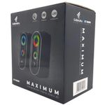 Caixa De Som Potente Para Computador Pc Subwoofer Led Rgb