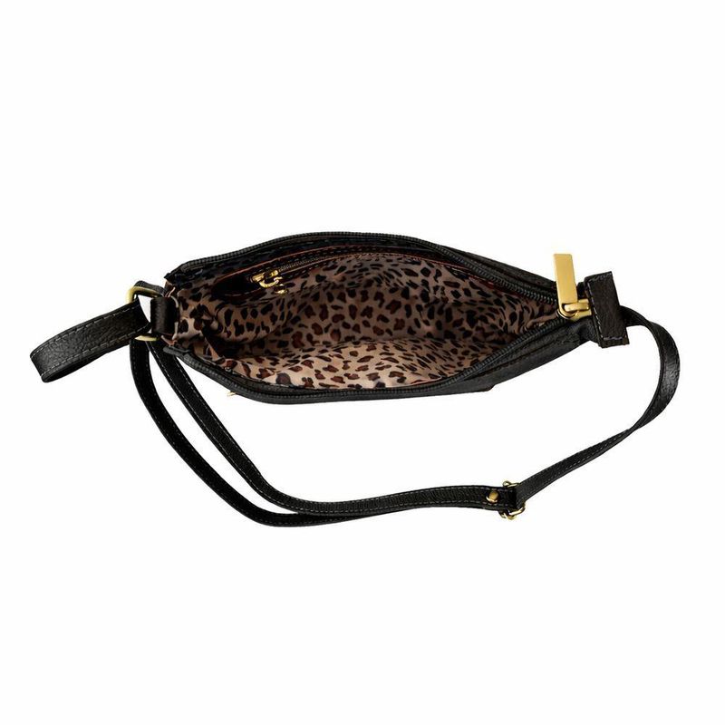 Kit Bolsa E Porta Oculos Direto De Fábrica Topgrife Atacado Couro Cor Preto Tamanho único