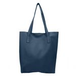 Kit Bolsa Boho Sacola E Necesseire Topgrife Couro Cor Azul Marinho Tamanho único