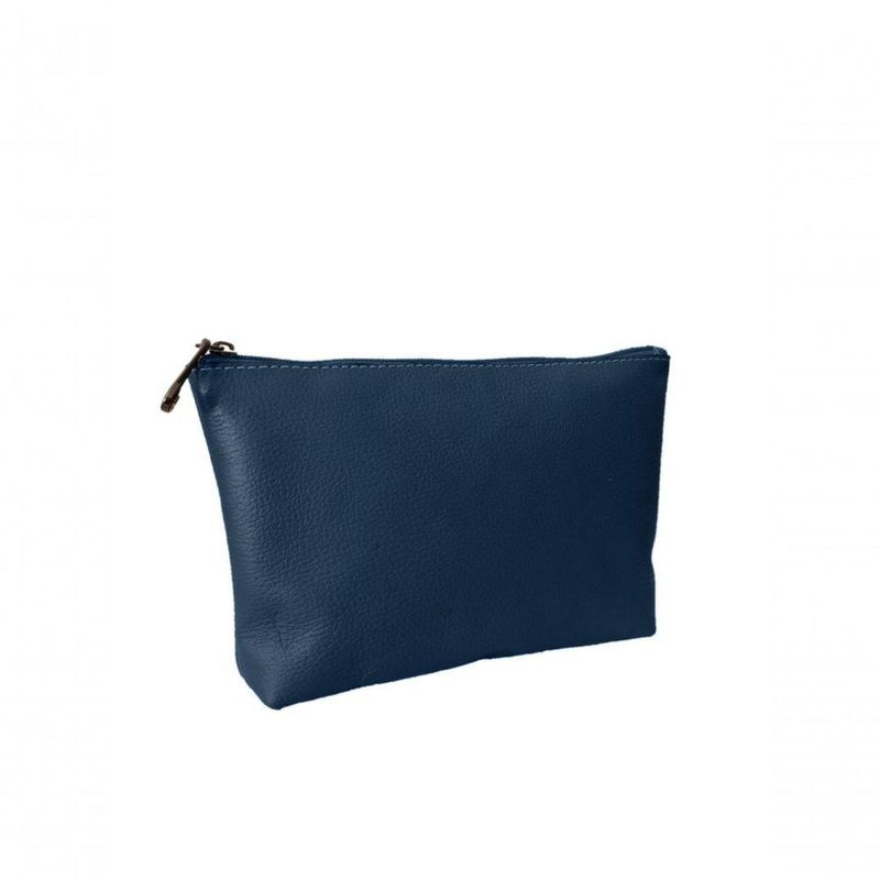 Kit Bolsa Boho Sacola E Necesseire Topgrife Couro Cor Azul Marinho Tamanho único