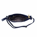 Kit Bolsa E Porta Oculos Direto De Fábrica Topgrife Atacado Couro Cor Azul Marinho Tamanho único