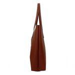 Kit Bolsa Boho Sacola E Necesseire Topgrife Couro Cor Caramelo Tamanho único