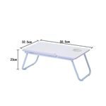 Suporte Para Notebook Mesa Em Madeira Cama Ajustavel Multifuncional Branca