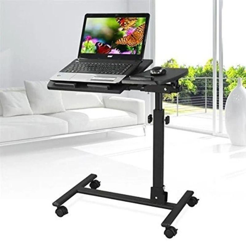 Mesa Notebook Multiuso Suporte De Luxo Com Ajuste De Altura E Inclinação Ergonomica Cama Sofa Preto