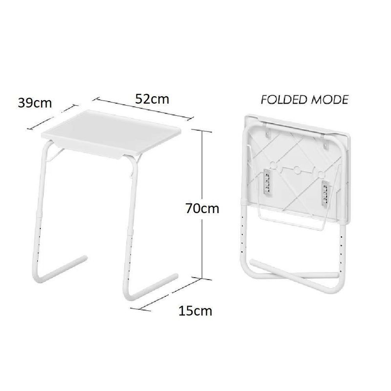 Mesa Dobravel Multiuso Notebook 18 Em 1 Portatil Branca