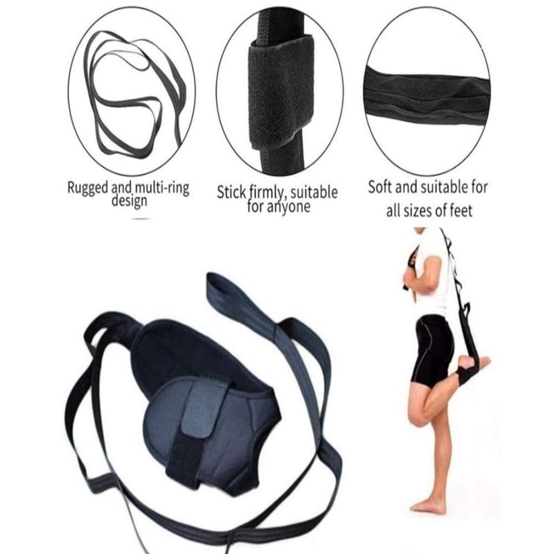 Faixa Elastica Alongamento Alca Fita Fisioterapia Pé Tornozelo Cirurgia Cinta Yoga Fitness
