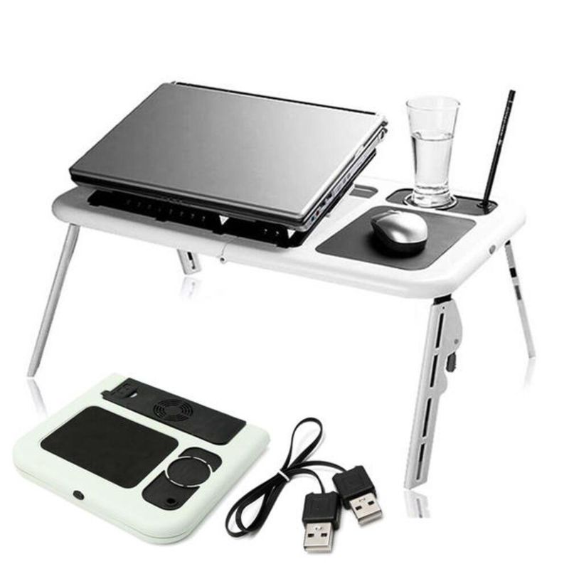 Mesa Dobravel Suporte Sensor Touch De Mouse Ventilador Base Refrigerada Altura Ajustavel