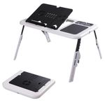Mesa Dobravel Suporte Sensor Touch De Mouse Ventilador Base Refrigerada Altura Ajustavel