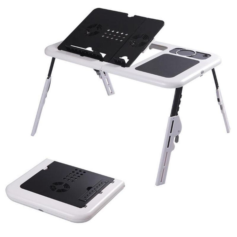 Mesa Dobravel Suporte Sensor Touch De Mouse Ventilador Base Refrigerada Altura Ajustavel