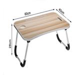 Mesa Notebook Multiuso Dobravel Home Office Bandeja Sofa Cama Suporte Porta Copo