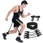 Kit Elastico Treino Perna Corrida Salto Academia Em Casa