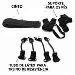 Kit Elastico Treino Perna Corrida Salto Academia Em Casa