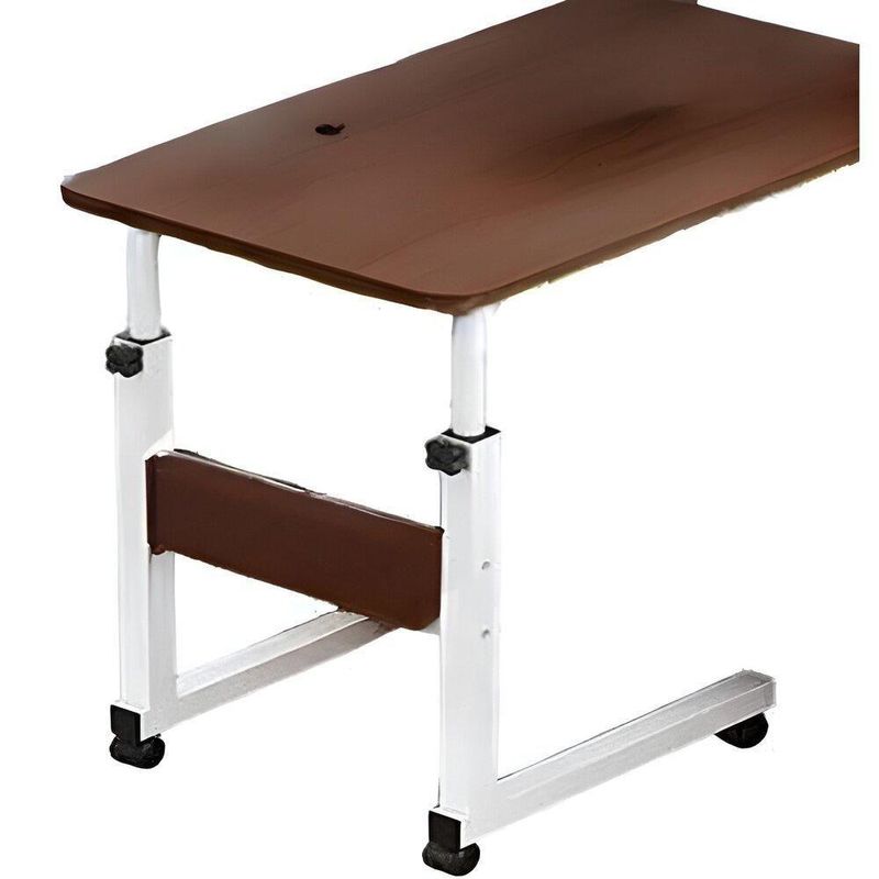 Mesa Multiuso Notebook Ajustavel Cafe Sofa Cama Com Rodas Computador Home Office Computador Marrom
