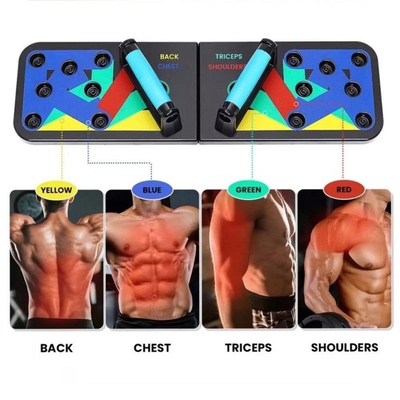 Plataforma De Exercicios Academia Em Casa Apoio Pushup Prancha Flexao Ombro Triceps Multifuncional
