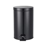 Lixeira Preta Inox 3 Litros Com Pedal Multiuso Black