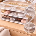 Organizador Maquiagem Cosmeticos Com 3 Gavetas Acrilico