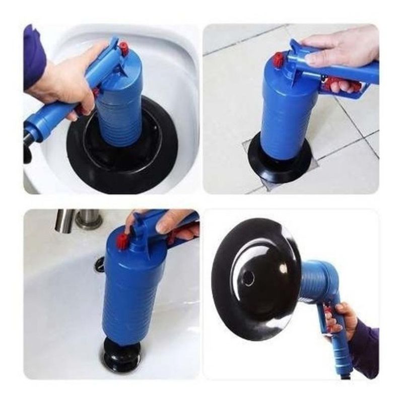 Desentupidor Alta Pressao Pistola Desentupidora Bomba Manual Succao Vaso Sanitario Privada Cano