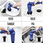 Desentupidor Alta Pressao Pistola Desentupidora Bomba Manual Succao Vaso Sanitario Privada Cano