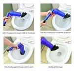 Desentupidor Alta Pressao Pistola Desentupidora Bomba Manual Succao Vaso Sanitario Privada Cano