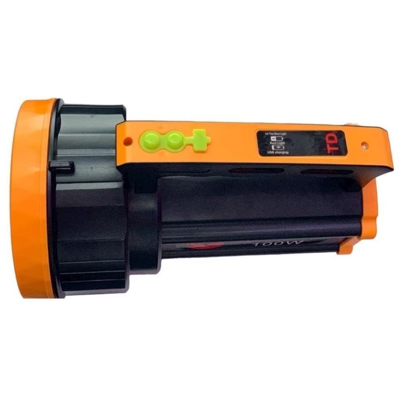 Lanterna Tatica Holofote 100w Alcance 2km Portatil Led Potente Albatroz 2000 Metros