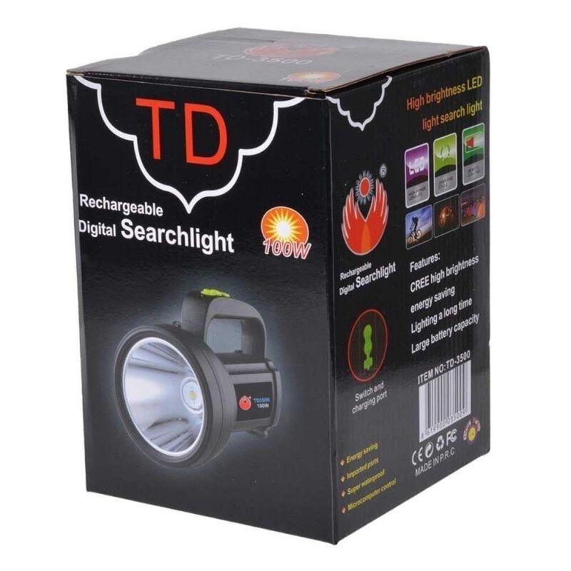 Lanterna Tatica Holofote 100w Alcance 2km Portatil Led Potente Albatroz 2000 Metros