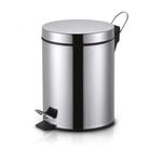 Lixeira Inox 3 Litros Pedal Cesto Lixo Removivel Prateado Banheiro Cozinha Multiuso 3l Luxo Vintage