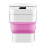 Lixeira Automatica Inteligente Sensor Smart Cesto Retratil A Prova D Agua Viagem Camping Rosa