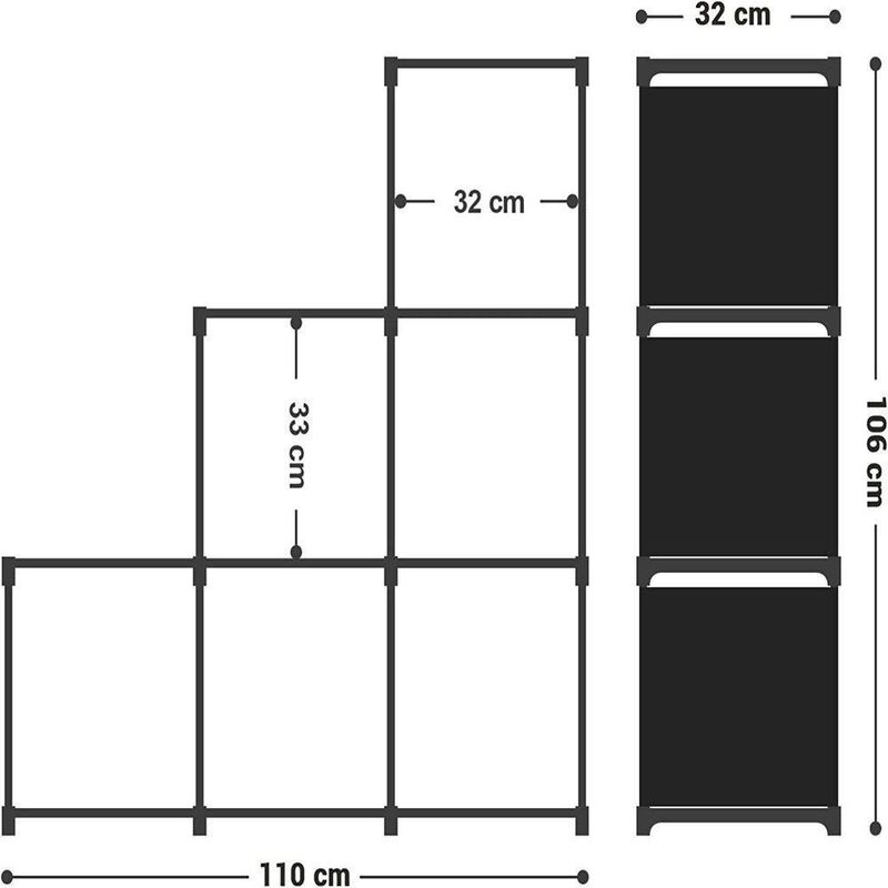 Estante Modular Organizador Brinquedos Livros Prateleiras Multiuso