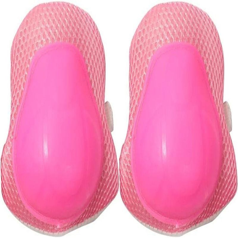 Kit Capacete Proteção Infantil Joelheira Cotoveleira Munhequeira 7 Peças Menina Rosa
