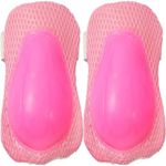 Kit Capacete Proteção Infantil Joelheira Cotoveleira Munhequeira 7 Peças Menina Rosa