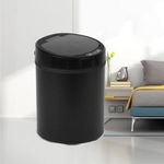 Lixeira Automatica Preta Grande 12 Litros Sensor Inteligente Cozinha Banheiro Inox Cesto Lixo Black