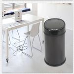 Lixeira Automatica Preta Grande 12 Litros Sensor Inteligente Cozinha Banheiro Inox Cesto Lixo Black