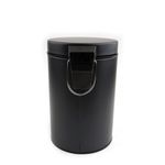 Lixeira Preta Inox 8 Litros Pedal Cesto Lixo Black Removivel Retro Banheiro Cozinha 8l Multiuso