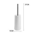 Escova Sanitaria Branca Inox Vassoura Banheiro Suporte Vassourinha Privada Limpar Vaso