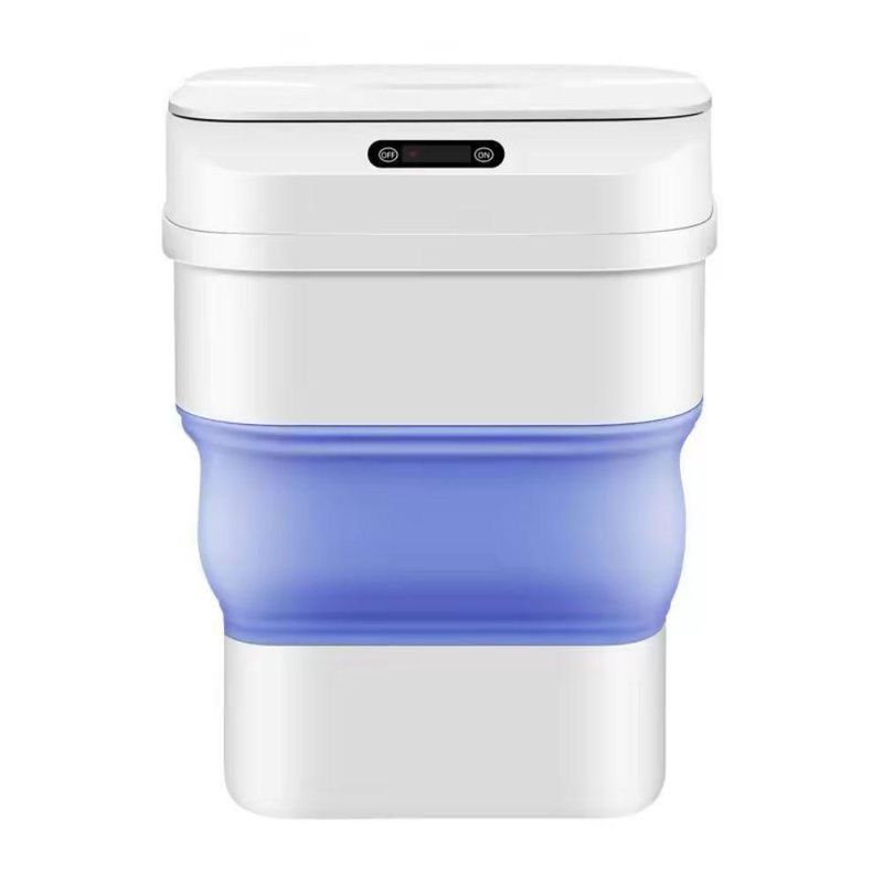 Cesto De Lixo Retratil Smart Lixeira Automatica Sensor Inteligente A Prova De Agua Azul