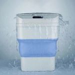 Cesto De Lixo Retratil Smart Lixeira Automatica Sensor Inteligente A Prova De Agua Azul