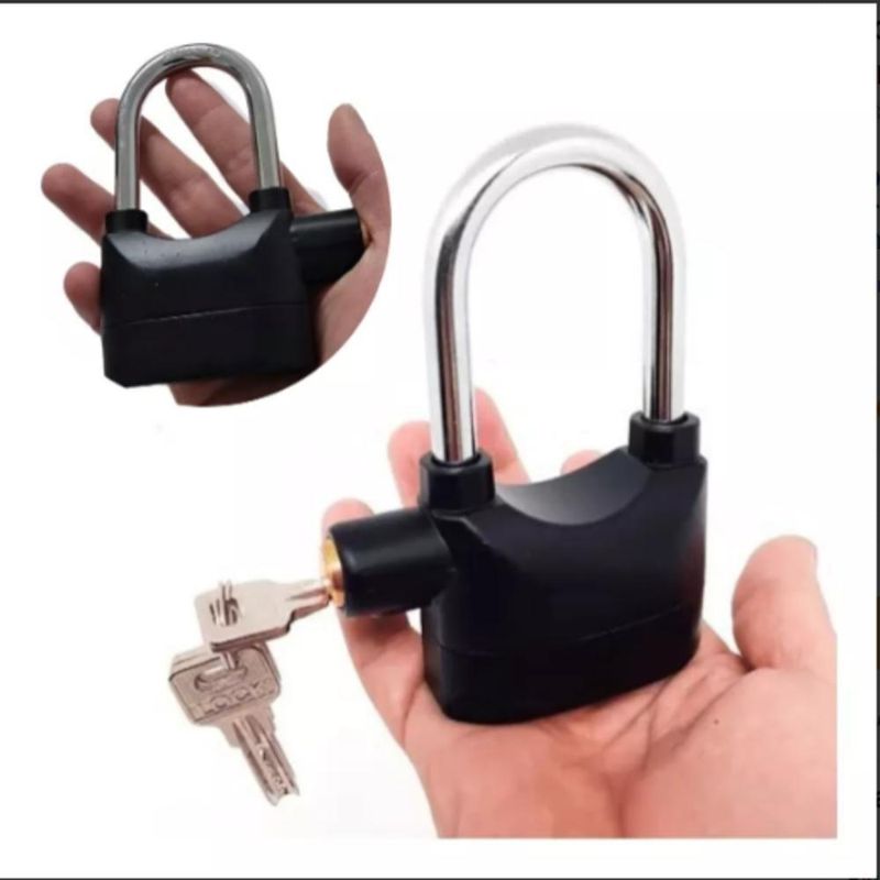 Cadeado Com Alarme 2 Em 1 Sensor Movimento Anti Roubo Sirene 110db