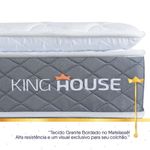 Colchão Luanda Cinza Espuma D28 Solteiro 88x188x24 - King House