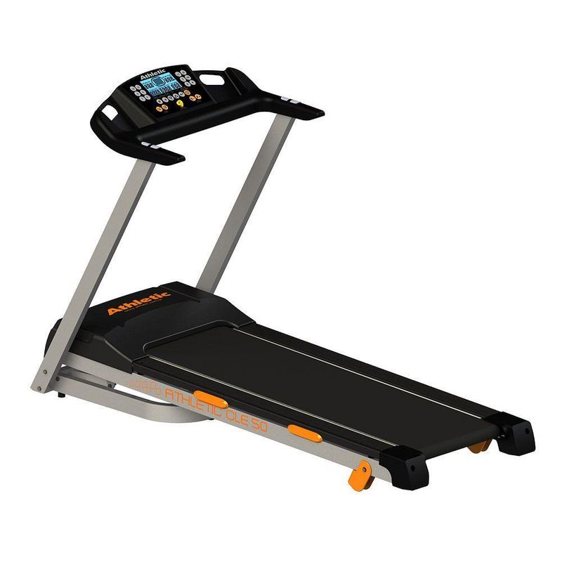 Esteira Elétrica Athletic Cle 50 16km/h 130kg Suportados Inclinação Eletrônica 12 Níveis 13programas 110V