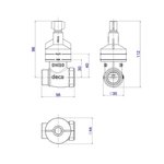 Base para Registro de Pressão Deca MVS 3/4" Bruto