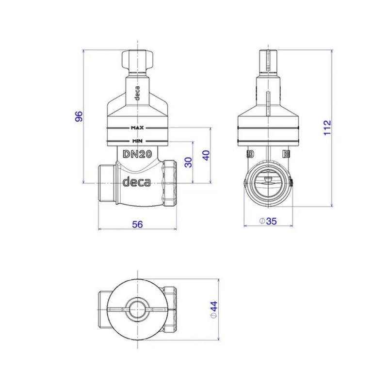 Base para Registro de Pressão Deca MVS 3/4" Bruto