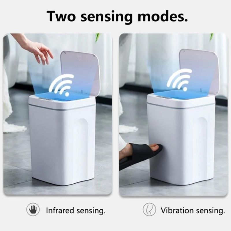 Lixeira Automática 12 Litro Sensor Inteligente Cesto De Lixo