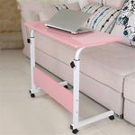 Mesa Multiuso Notebook Home Office Altura Ajustavel - Rosa